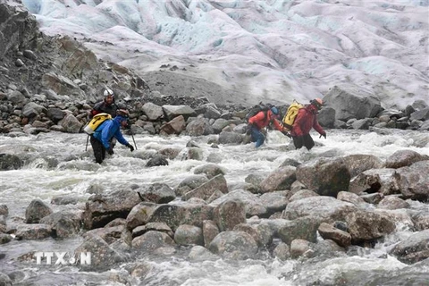 Sông băng Madre de Dios tại Patagonia, miền nam Chile. (Ảnh: AFP/TTXVN)