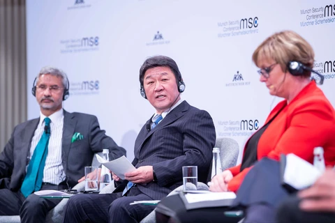 Ngoại trưởng Nhật Bản Motegi Toshimitsu tại Hội nghị An ninh Munich 2020. (Nguồn: MSC)