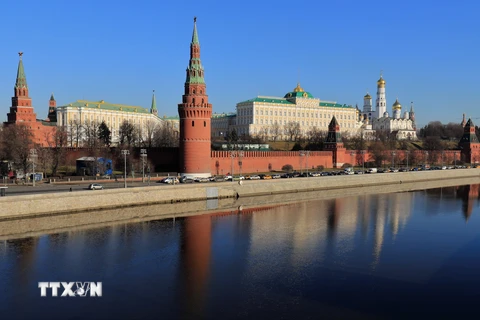 Thủ đô Moskva với các trung tâm thương mại và danh thắng nổi tiếng như quần thể cung điện Kremli, quảng trường Đỏ thu hút khoảng 1 triệu lượt du khách Trung Quốc đến thăm. (Ảnh: Trần Hiếu/TTXVN)