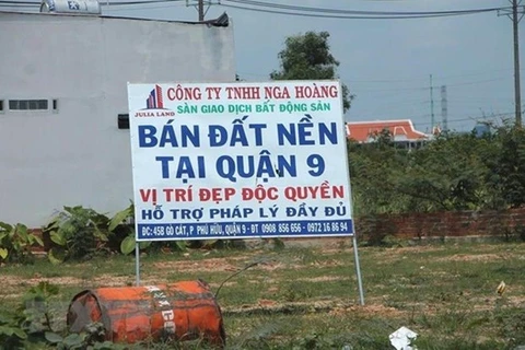 Đất nền được giao bán tại Thành phố Hồ Chí Minh. Ảnh minh họa. (Nguồn: TTXVN)