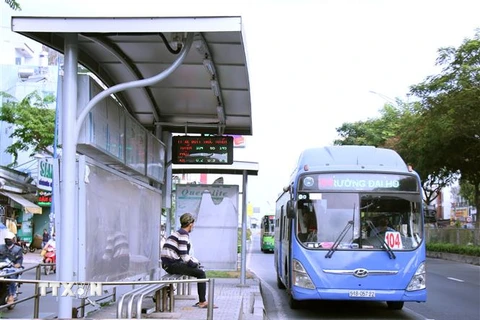 Thành phố Hồ Chí Minh tạm dừng hoạt động xe buýt công cộng từ ngày 1/4. (Ảnh: Tiến Lực/TTXVN)