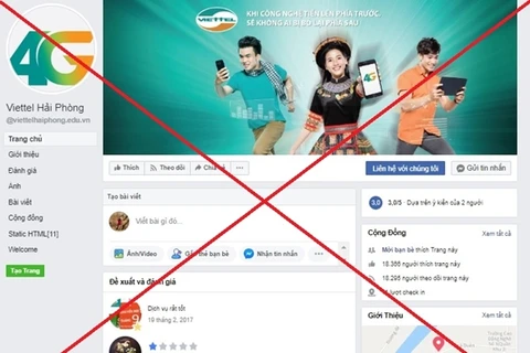 Một trang fanpage được coi là mạo danh thương hiệu Viettel trên Facebook bị gỡ bỏ.