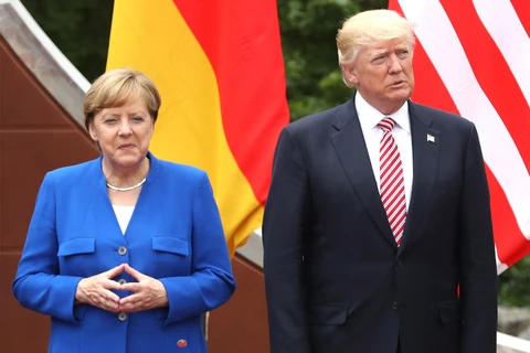 Thủ tướng Angela Merkel và Tổng thống Mỹ Donald Trump. (Nguồn: Getty Images)