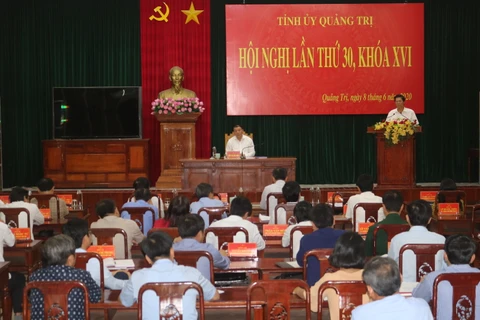 Hội nghị lần thứ 30, Ban Chấp hành Đảng bộ tỉnh Quảng Trị khóa XVI. (Nguồn: Báo Quảng Trị)