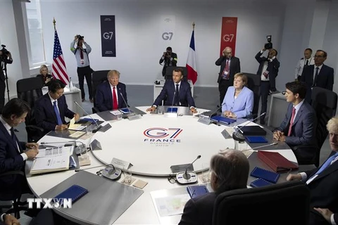 Hội nghị thượng đỉnh Nhóm các nước công nghiệp phát triển hàng đầu thế giới (G7) ở Biarritz, Tây Nam Pháp ngày 26/8/2019. (Ảnh: AFP/TTXVN)