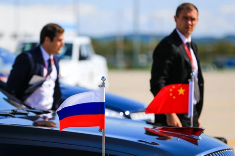 Xe đón Chủ tịch Trung Quốc Tập Cận Bình tại sân bay quốc tế Vladivostok, Nga, vào ngày 11/9/2018. (Nguồn: Getty)