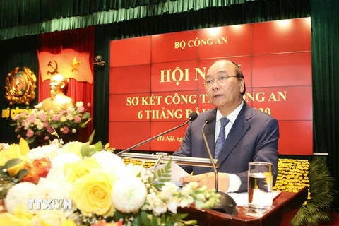 Thủ tướng Nguyễn Xuân Phúc phát biểu. (Ảnh: Doãn Tấn/TTXVN)