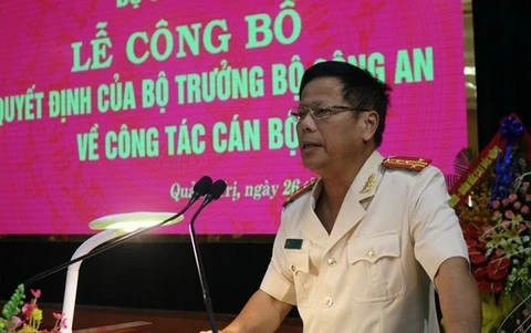 Đại tá Nguyễn Văn Thanh, Phó Giám đốc Công an tỉnh Thừa Thiên-Huế, được bổ nhiệm giữ chức vụ Giám đốc Công an tỉnh Quảng Trị. (Nguồn: congan.com.vn)