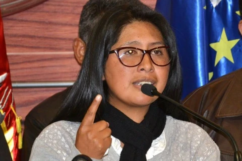 Chủ tịch Thượng viện Bolivia Monica Eva Copa. (Nguồn: correodelsur.com)