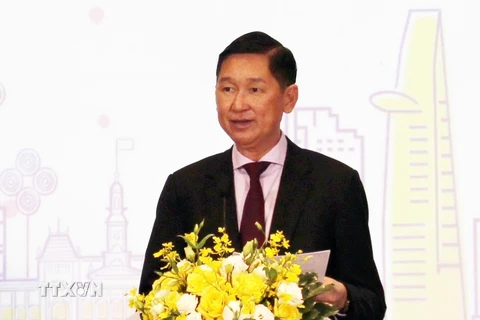 Ông Trần Vĩnh Tuyến, Phó Chủ tịch Ủy ban Nhân dân Thành phố Hồ Chí Minh. (Ảnh: Mỹ Phương/TTXVN)