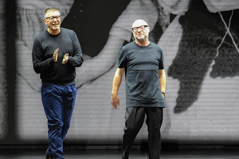 Hai nhà thiết kế của Dolce & Gabbana. (Nguồn: AFP)