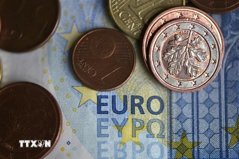 Đồng tiền euro tại Dortmund, miền Tây nước Đức. (Ảnh: AFP/TTXVN)