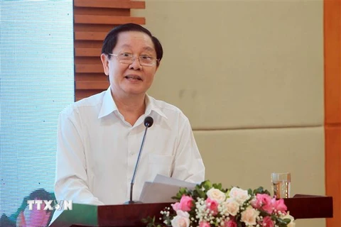 Bộ trưởng Bộ Nội vụ Lê Vĩnh Tân. (Ảnh: An Đăng/TTXVN)