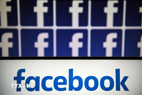 Biểu tượng của mạng xã hội Facebook. (Ảnh: AFP/TTXVN)