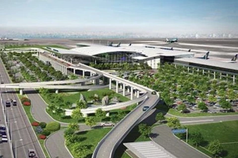 Phối cảnh dự kiến sân bay Long Thành. (Ảnh: TTXVN)