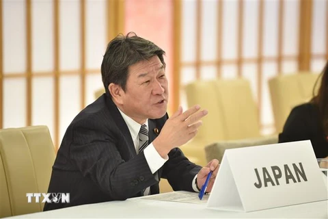 Ngoại trưởng Nhật Bản Toshimitsu Motegi. (Ảnh: AFP/TTXVN)
