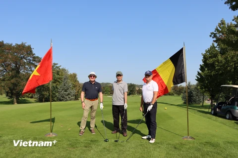 Các golf thủ tham gia giải đấu. (Nguồn: Vietnam+)