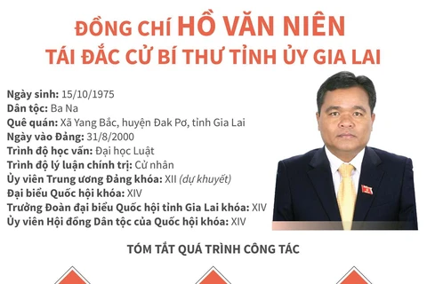 [Infographics] Ông Hồ Văn Niên tái đắc cử Bí thư Tỉnh ủy Gia Lai