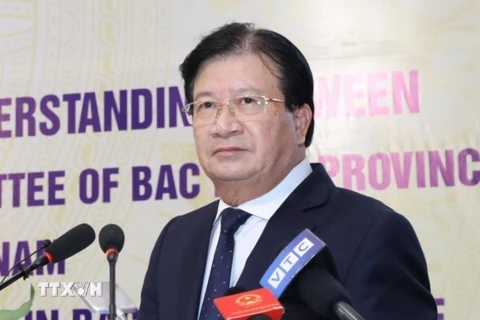 Phó Thủ tướng Chính phủ Trịnh Đình Dũng làm Chủ tịch Hội đồng thẩm định quy hoạch vùng thời kỳ 2021-2030. (Ảnh: Văn Điệp/TTXVN)