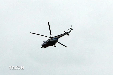 Máy bay trực thăng đã được điều động tham gia cứu hộ, cứu nạn. Ảnh minh họa. (Ảnh: Trần Lê Lâm/TTXVN)