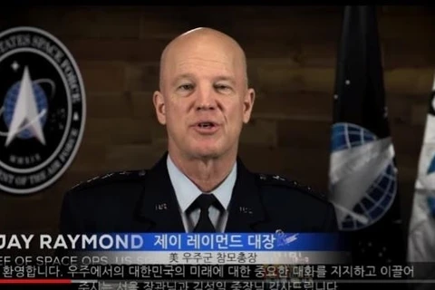 Tư lệnh Bộ tư lệnh tác chiến vũ trụ Mỹ, Thiếu tướng John Raymond. (Nguồn: Yonhap)