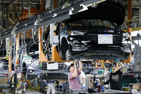 Một dây chuyền sản xuất của General Motors. (Nguồn: Bloomberg)