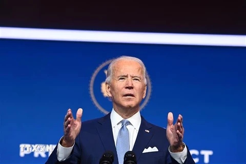 Ông Joe Biden phát biểu tại Wilmington, Delaware, Mỹ, ngày 24/11. (Ảnh: AFP/TTXVN)