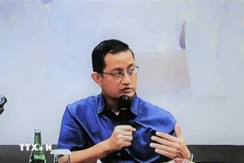 Bộ trưởng Các vấn đề xã hội Indonesia Juliari Batubara. (Ảnh: Twitter/TTXVN)