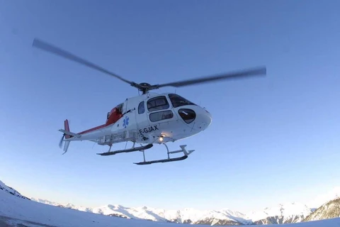 Một chiếc trực thăng của Công ty Cứu hộ hàng không Pháp. (Nguồn: leparisien.fr)