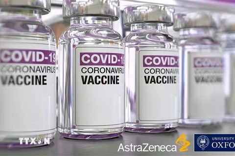 Vắcxin phòng COVID-19 của Oxford/AstraZeneca. (Ảnh: Yonhap/TTXVN)