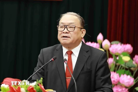 Ủy viên Trung ương Đảng, Chủ tịch Trung ương Hội Nông dân Việt Nam Thào Xuân Sùng. (Ảnh: Vũ Sinh/TTXVN)