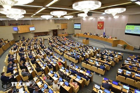 Một phiên họp của Duma Quốc gia ở Moskva, Nga. (Ảnh: AFP/TTXVN)