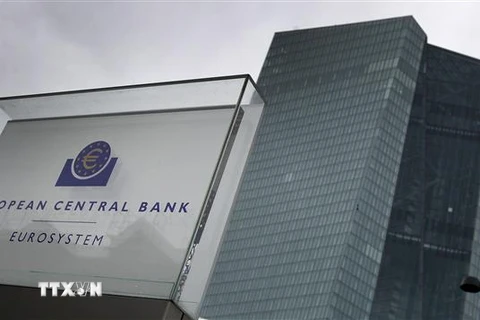 Trụ sở Ngân hàng Trung ương châu Âu (ECB) tại Frankfurt am Main, miền tây nước Đức. (Ảnh: AFP/TTXVN)