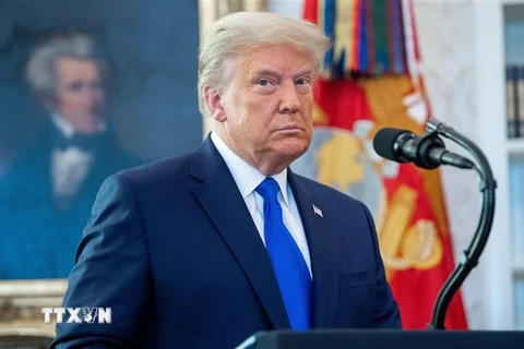 Ông Donald Trump phát biểu tại Nhà Trắng ở Washington, DC, ngày 7/12/2020. (Ảnh: AFP/TTXVN)