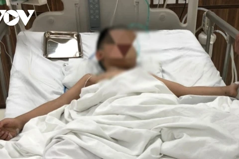 Cháu bé đã qua cơn nguy kịch và được được theo dõi, điều trị tại Bệnh viện Trẻ em Hải Phòng. (Nguồn: vov.vn)
