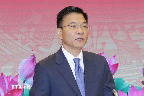 Bộ trưởng Bộ Tư pháp Lê Thành Long. (Ảnh: Doãn Tấn/TTXVN)