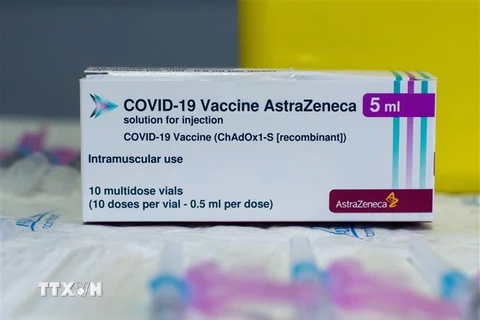 Vaccine ngừa COVID-19 của AstraZeneca. (Ảnh: THX/TTXVN)