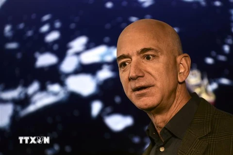 Tỷ phú Jeff Bezos tiếp tục giữ vị trí là người giàu nhất thế giới năm thứ 4 liên tiếp. (Ảnh: AFP/TTXVN)