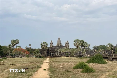 Khu đền Angkor Wat ở Siem Reap, Campuchia. (Ảnh: THX/TTXVN)