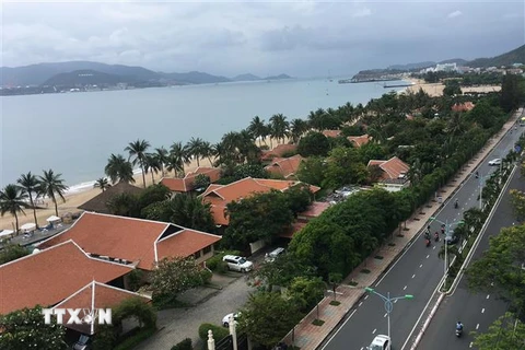 Khu du lịch nghỉ mát Ana Mandara Nha Trang (Khánh Hòa) có diện tích trên 28.000m2, chắn tầm nhìn ra biển sẽ bị thu hồi vào cuối năm 2021. (Ảnh: Thanh Vân/TTXVN)