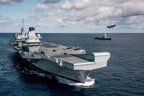 Tàu sân bay HMS Queen Elizabeth. (Nguồn: PA)