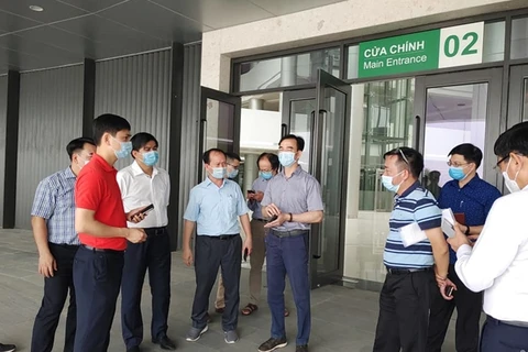 Bệnh viện dã chiến thiết lập tại Bệnh viện Bạch Mai cơ sở 2 bắt đầu đi vào hoạt động. (Nguồn: cand.com.vn)