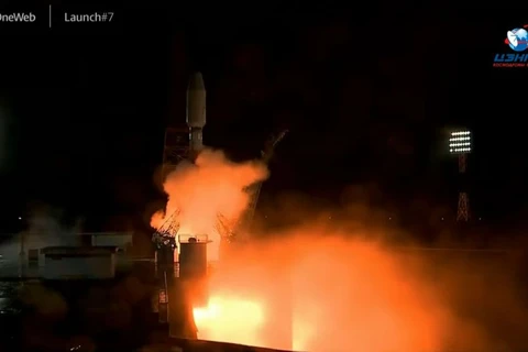 Tên lửa Soyuz chở 36 vệ tinh được phóng từ sân bay vũ trụ Vostochny ở vùng Viễn Đông. (Nguồn: Roscosmos)