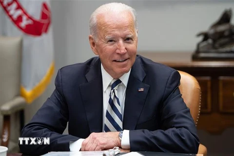 Tổng thống Mỹ Joe Biden tại một cuộc họp ở Washington DC. (Ảnh: AFP/TTXVN)