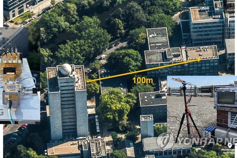 LG đã gửi được tín hiệu viễn thông không dây 6G terahertz trong khoảng cách 100m. (Nguồn: Yonhap)