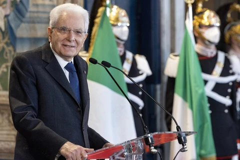 Tổng thống Italy Sergio Mattarella. (Nguồn: ansa.it)