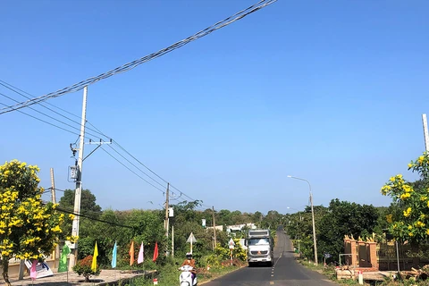 Những tuyến đường xanh, sạch đẹp tại xã Suối Nghệ, huyện Châu Đức được hình thành từ chương trình xây dựng nông thôn mới. (Nguồn: baobariavungtau.com.vn)
