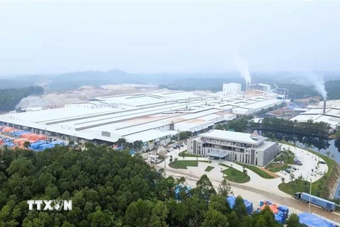 Khu công nghiệp Thái Hòa-Liễn Sơn-Liên Hòa ở huyện Lập Thạch, tỉnh Vĩnh Phúc. (Ảnh: Nguyễn Thảo/TTXVN)