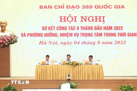 Phó Thủ tướng Thường trực Chính phủ Phạm Bình Minh chủ trì hội nghị. (Ảnh: Phạm Kiên/TTXVN)