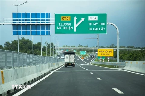 Đường cao tốc Trung Lương-Mỹ Thuận. (Ảnh: Hồng Đạt/TTXVN)